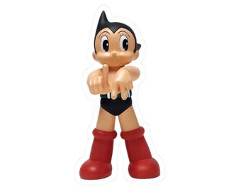 Retro Astro Boy Sticker: Vintage Anime Cartoon Collectible