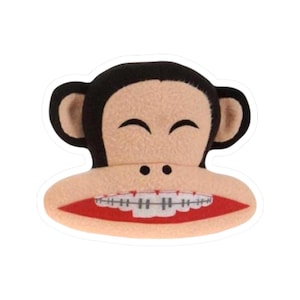 Naklejka Paul Frank z aparatem ortodontycznym