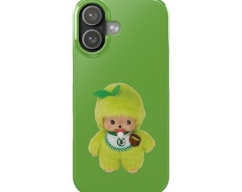 Monchichi Matcha Plüsch-Puppe iPhone Case | Niedliche Charakter Handyhülle