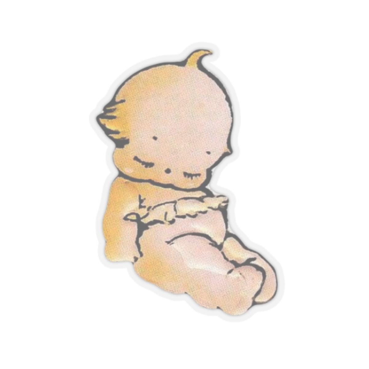 Sleeping Kewpie Baby Sticker