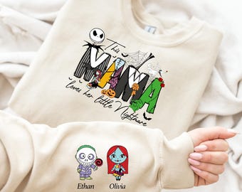 Diese Mama liebt ihre Alpträume Hoodie, Halloween Hoodie, Mama Halloween Pullover, gruseliger Hoodie, gruselige Halloween Mama, Mama Halloween Geschenk