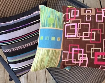 Choose one, hand made one of a kind needlepoint pillows sewn with silk and other threads