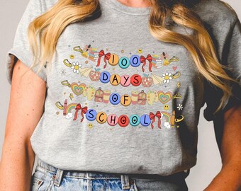 100 Days of School Shirt, 100 Days of School Hoodie, School Shirt, School Sweatshirt, School Hoodie, Back To School Gift, Teacher Gift