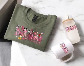 Disneyland Hearts-paket, Disneyland Alla hjärtans dag-tröja, Musse Pigg och vänner Alla hjärtans dag-tröja, Alla hjärtans dag-tröja