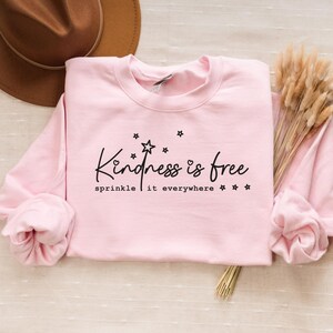 Sudadera de bondad, camisetas motivacionales para mujeres, regalos para ella, camiseta minimalista, ropa cristiana, camiseta con citas inspiradoras, positividad