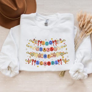 Felpa 100 giorni di scuola, Felpa con cappuccio 100 giorni di scuola, Maglietta della scuola, Felpa della scuola, Felpa con cappuccio della scuola, Regalo per il ritorno a scuola, Regalo per insegnanti