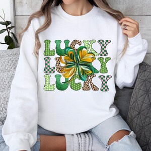Lucky Png, Dia de São Patrício Png, Dia de São Patrício png, Trevo da Sorte Png, Coquete Png, Camisa de São Patrício Png, Sublimação da Moda, Quatro folhas