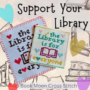 Patrón de punto de cruz "La biblioteca es para todos": Leer gratis (Descarga PDF)