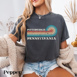 Vintage Pittsburgh PA Tee - Retro Pennsylvania Shirt, Oversized Pittsburgh Tshirt