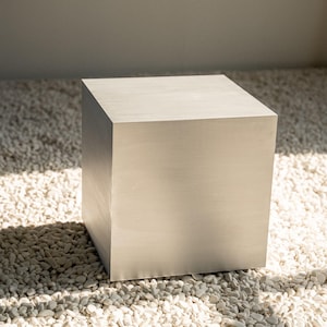 Cube table. Metal table. Coffee table. Bedside table. aluminum table. Home decor. Stainless steel table.
