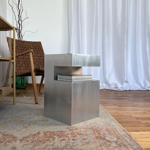 Aluminium Table, Side table, Metal Table, Stainless Steel Table, Book Shelf, Minimalist Home Decor