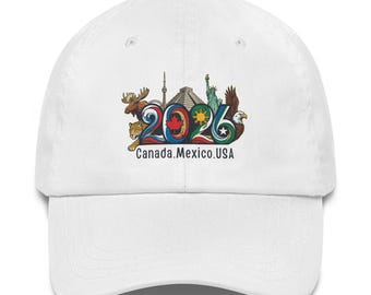 2026 North America Football cap, International Football game day hat, gift for soccer lovers, game day hat,USA, Canada,mexico