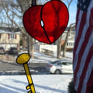 You’re the key to my heart stained glass