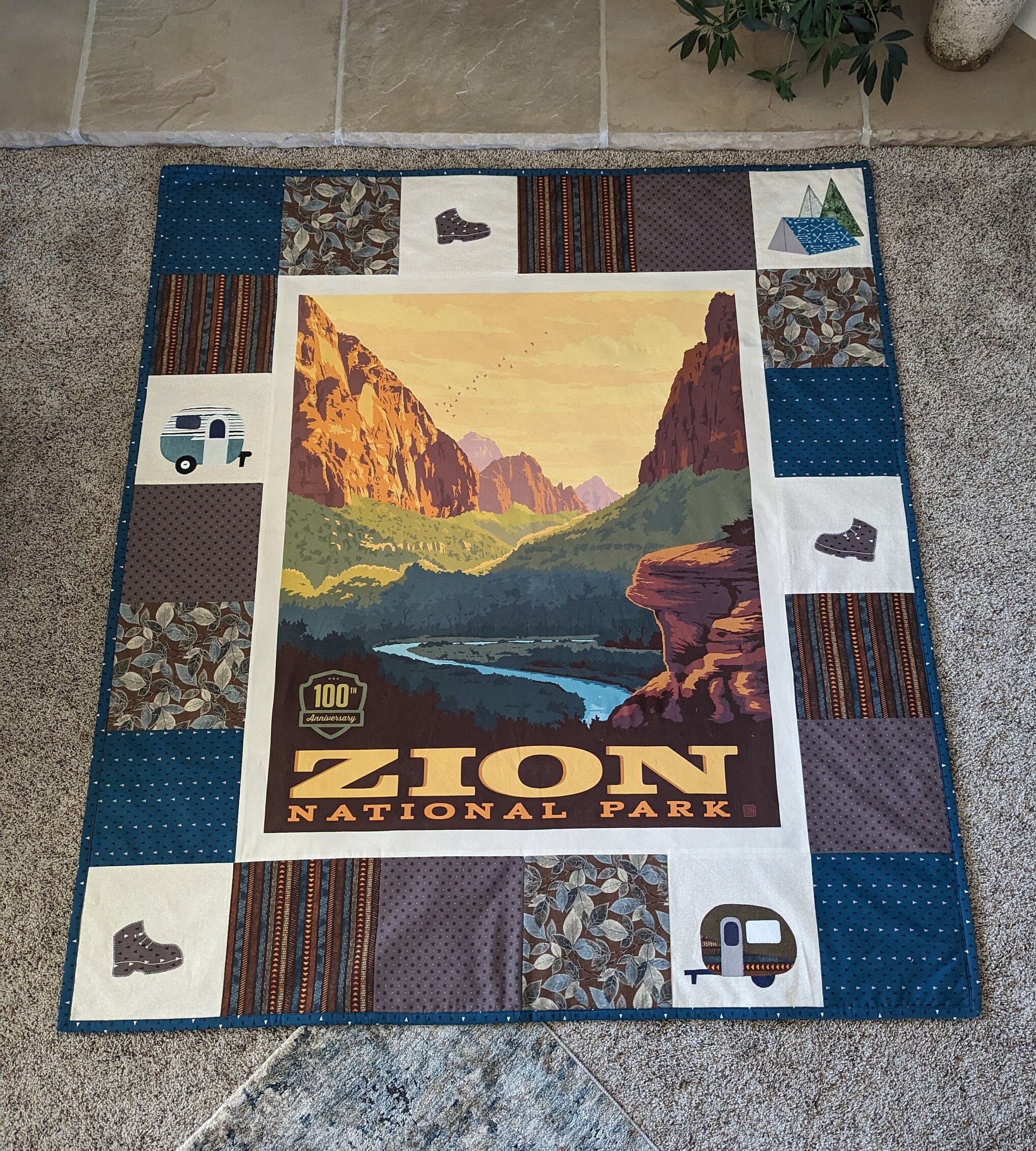 Zion23 Throw Blanket main image 1