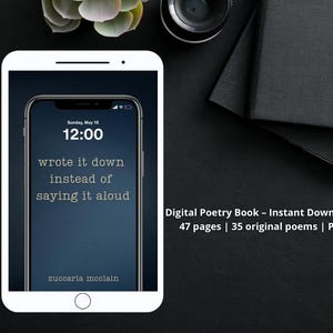 wrote it down instead of saying it aloud – digital poetry book (PDF)