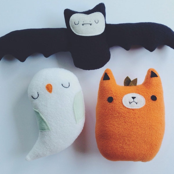 SALE last one - Pumpkin the cat halloween toy, halloween decor, cat, stuffed pumpkin toy, kids halloween toy, halloween decoration - limited