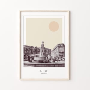 Nice Poster Print, Nice Travel Poster, Nice Minimalistic Wall Art, Nice, France