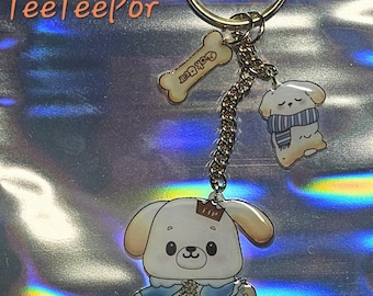 fanmade Thai BL Domundi mascot keychains