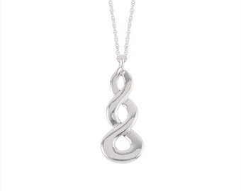 Infinity Necklace in Sterling Silver- only 2 left