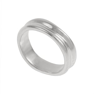Dunes Mens Wedding Band- Made to order in your size, material and dimensions