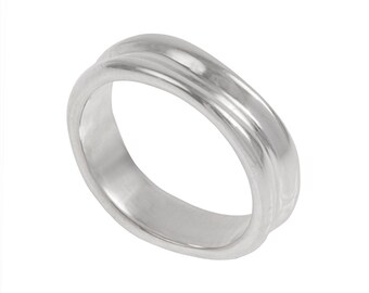 Dunes Mens Wedding Band- Made to order in your size, material and dimensions