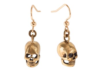 SKULLS // Hand Carved Skull Earrings