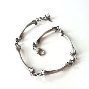 Sterling Silver Bone Bracelet- Cast from real bones