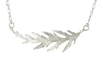 Sterling Silver Japanese Maple Leaf Pendant Necklace