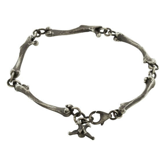 Sterling Silver Bone Bracelet- Cast From Real Bones - Etsy