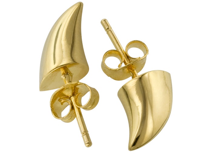 Gold Horn Earrings