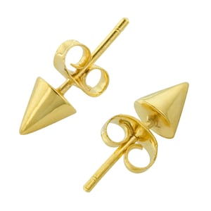 Kleine Spike Ohrstecker in Gold