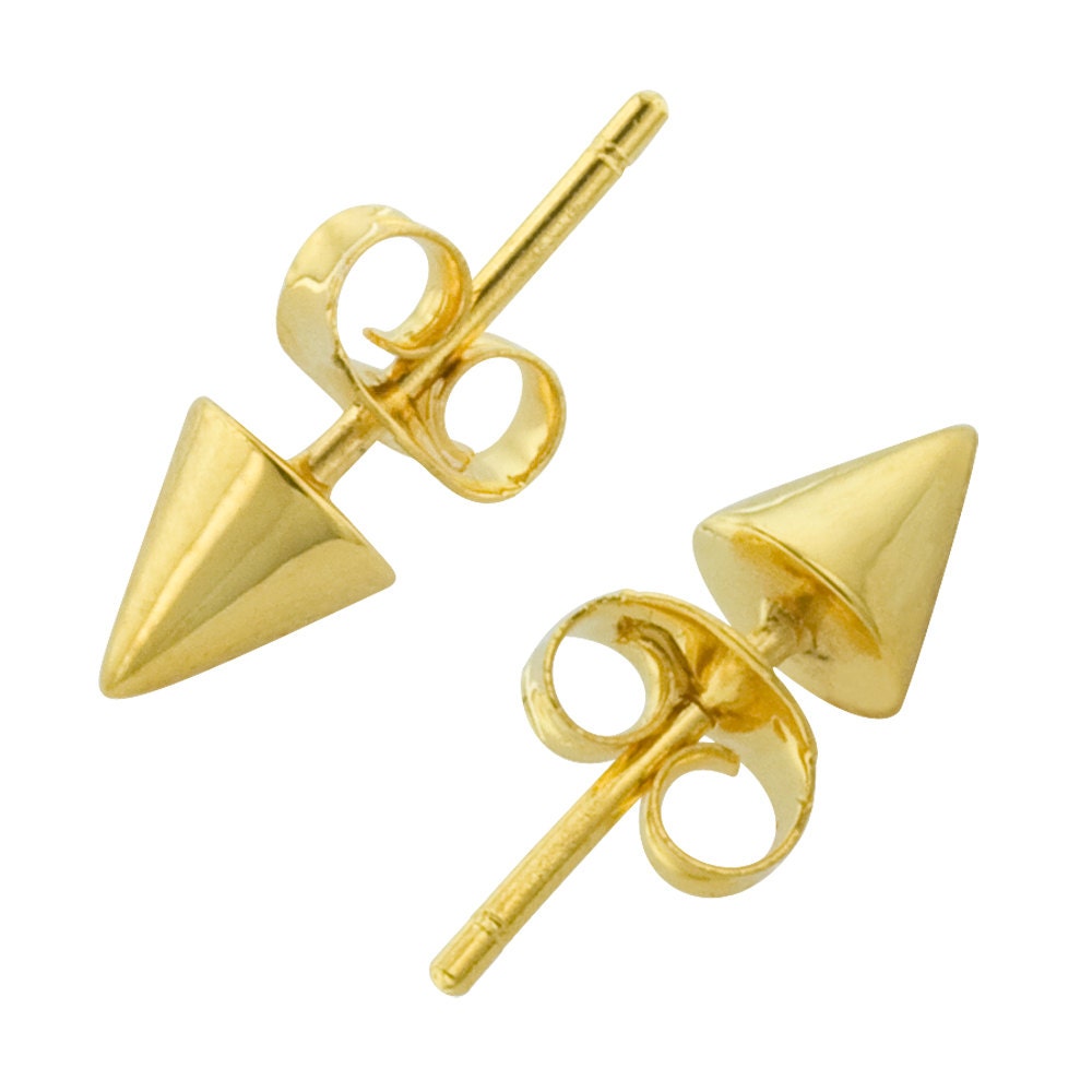 Tiny Spike Studs in Gold