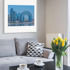 Impresión de viaje de Bakú, regalo artístico de Azerbaiyán para viajeros, regalo de cumpleaños, recuerdo de Azerbaiyán, arte de Bakú, impresión en lienzo