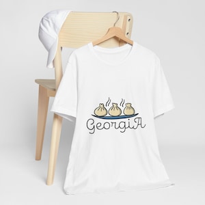 Georgia T-Shirt – Georgian Cuisine, Lover Shirt, Khinkali, Tbilisi gift, Funny Sweater Shirt, Jumper, Men Women, Him Her