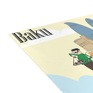 Bakoe Azerbeidzjan Adventure-wenskaarten, ansichtkaartenset, kaarten voor reisliefhebbers, uniek briefpapier, leuk cadeau voor vrienden