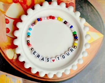 Eras Tour Beaded Bracelet: Taylor Inspired, Swifty Fan Gift