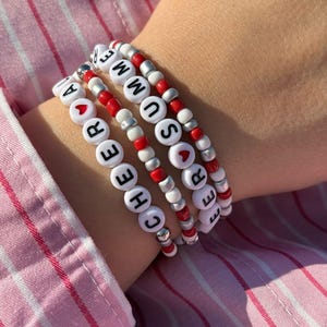 Personalized Name Bead Bracelet: Custom Friendship Jewelry
