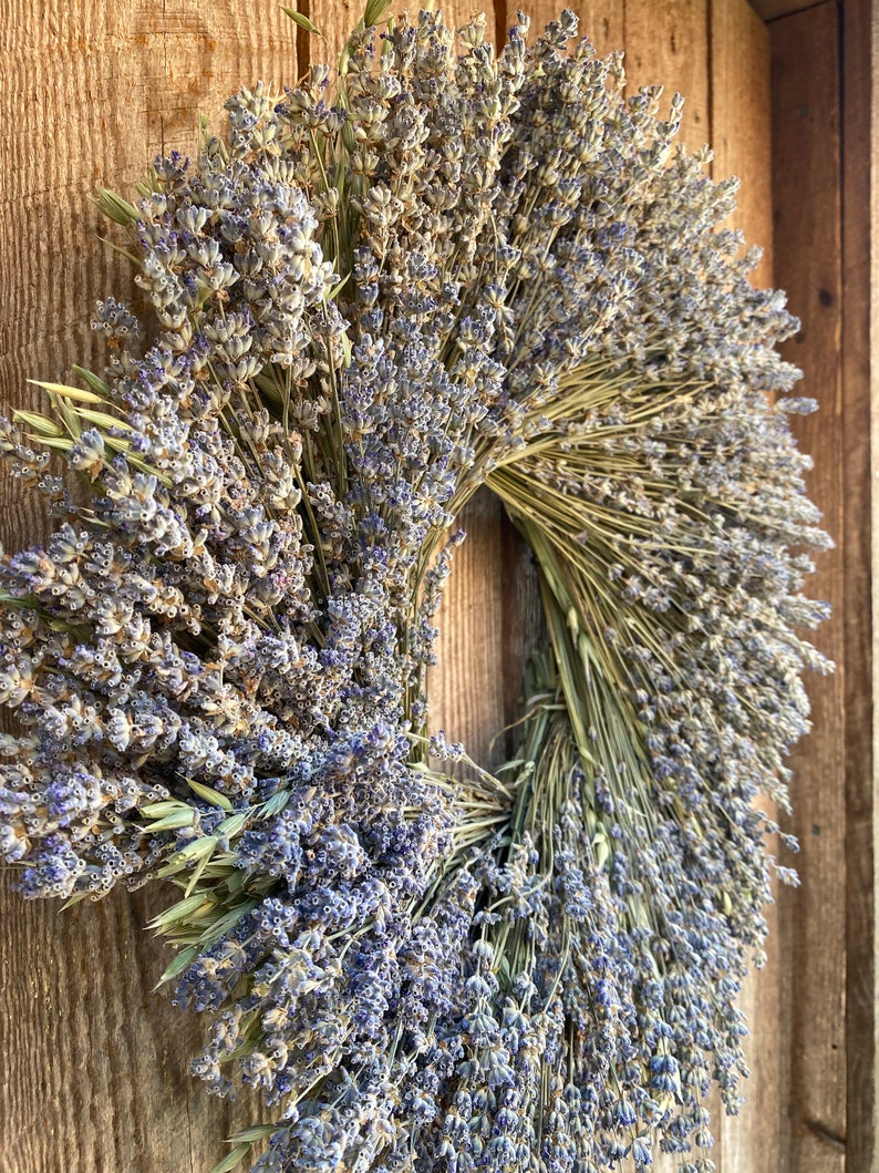 dried lavender garden wreath 19-20 Best seller Spring Summer Fall decor handmade in the USA image 5