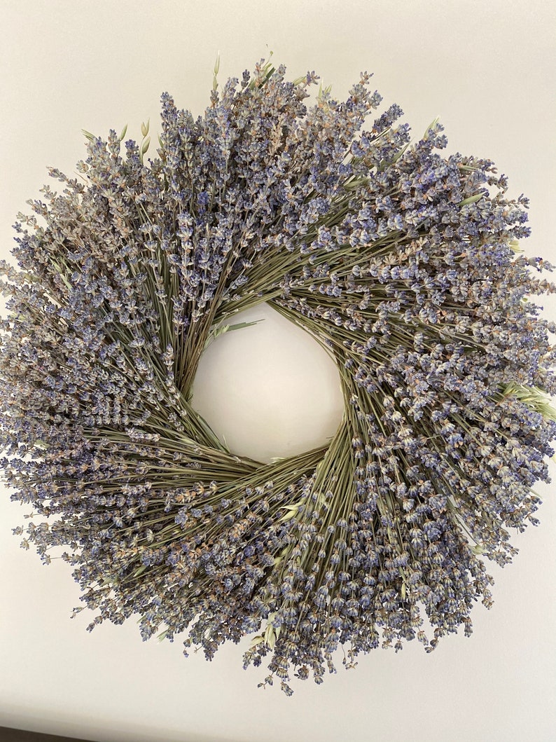 dried lavender garden wreath 19-20 Best seller Spring Summer Fall decor handmade in the USA image 6