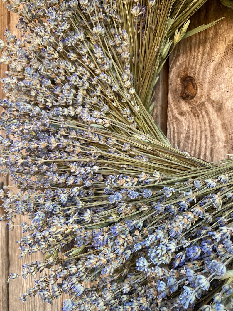 dried lavender garden wreath 19-20 Best seller Spring Summer Fall decor handmade in the USA image 3