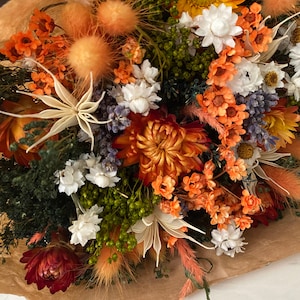 Fall Meadow Bouquet - dried bouquet - fall wedding home decor