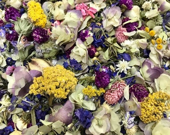 It's raining flowers! Bulk box of gorgeous dried flowers!