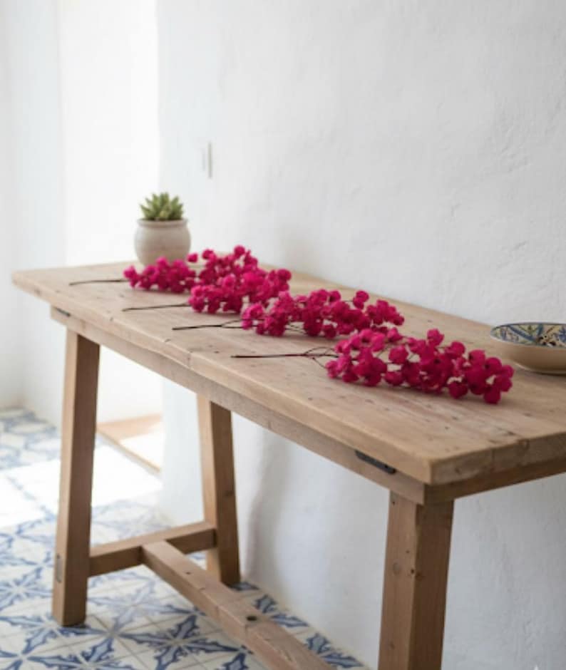 Dried Bougainvillea - Unique coastal mediterranean decor - Florida house decor image 3