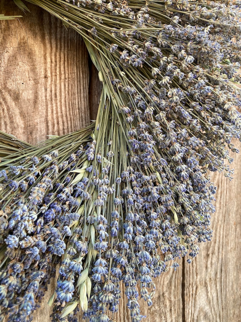 dried lavender garden wreath 19-20 Best seller Spring Summer Fall decor handmade in the USA image 4