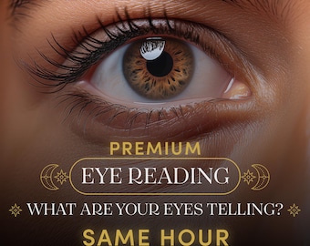 Lecture oculaire personnalisée et analyse spirituelle de l&#39;œil | Interprétation oculaire intuitive pour un aperçu unique de l&#39;âme | Aura et énergie des yeux