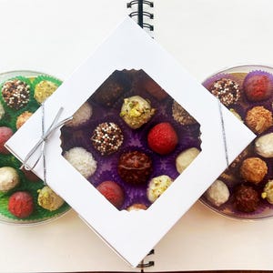 Personnalisez votre boîte de truffes au chocolat