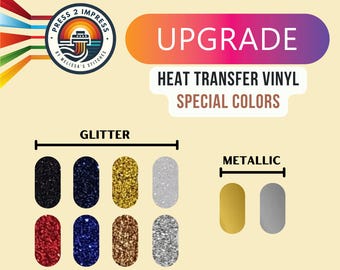 Actualice a vinilo de transferencia térmica Colores especiales: brillo y metalizado
