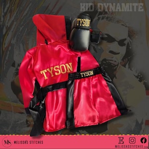 SALE: Personalized Boxing Set Robe and Shorts, Boxing Robe kids, Boxing Shorts