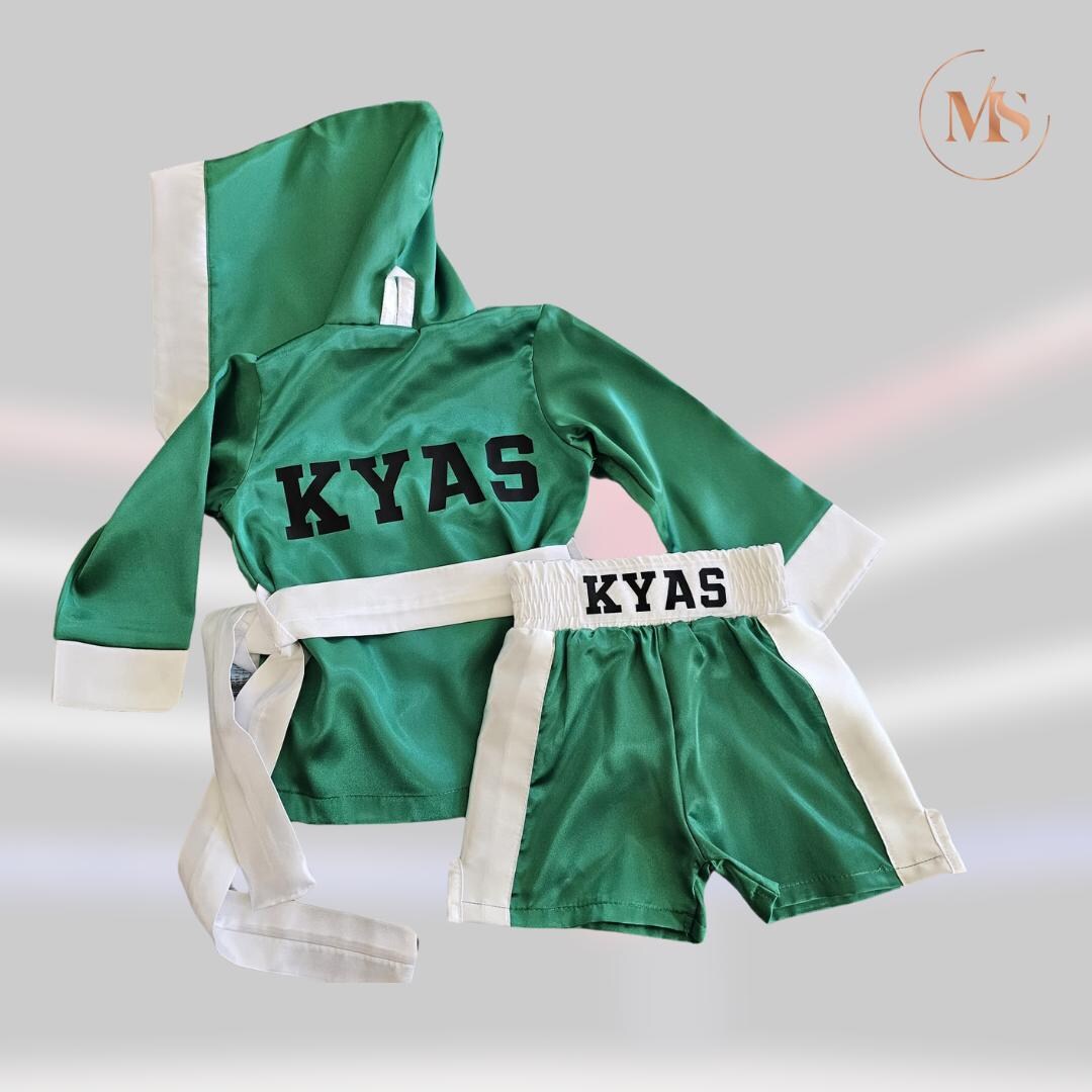 Personalized Boxing Set Robe and Shorts - Etsy