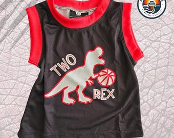 Two-Rex Custom Basketball Jersey or Complete Set – Personalized Just for Your Little MVP